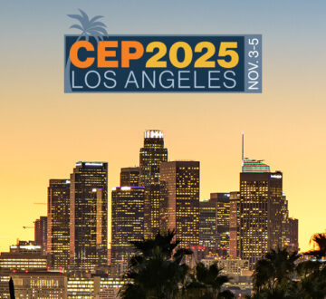 Image of the Los Angeles skyline at sunset with the logo for CEP 2025 Los Angeles