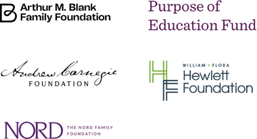 Images of logos from foundations that have supported or partnered with YouthTruth.
