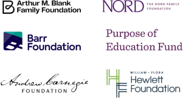 Images of logos from foundations that have supported or partnered with YouthTruth.