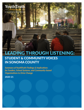 Front page of YouthTruth's Leading Through Listening case study.