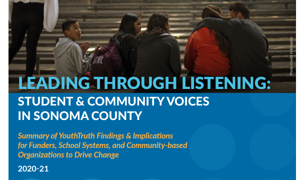 Front page of YouthTruth's Leading Through Listening case study.